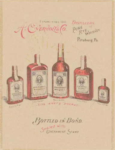 1897, Overholt whiskey history, American whiskey timeline